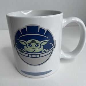 Star Wars Baby Yoda Coffee Cup May the Force Be With You White Large Mug 21oz